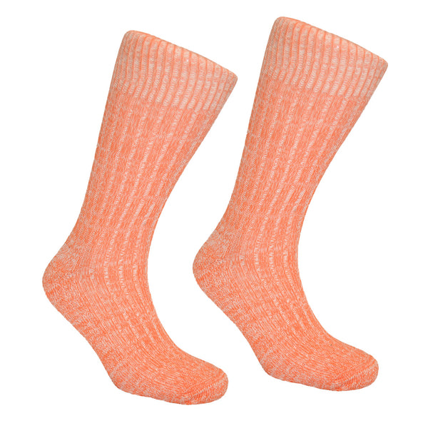 Men's Cushion Sole Socks - Orange