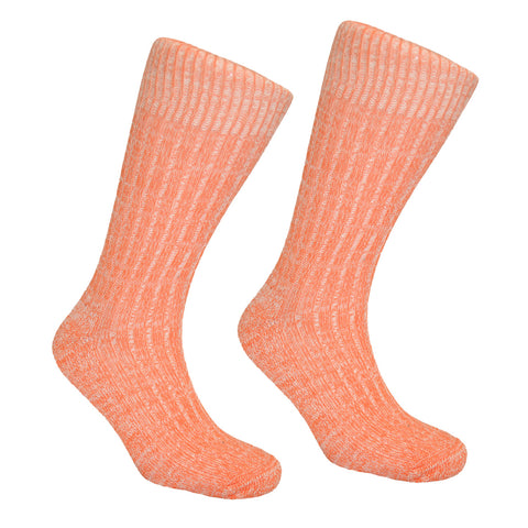 Men's Cushion Sole Socks - Orange