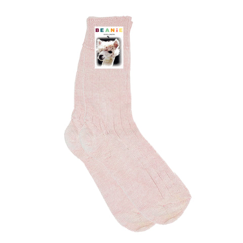 Women's Alpaca Bed Socks Pink