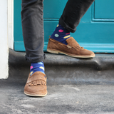 Spotty Sock Dark Blue