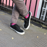 Men's Portobello Dot Socks - Fuchsia Pink