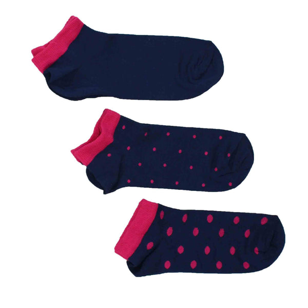 Men's 100% Bamboo Trainer Socks - Pink Multi Style