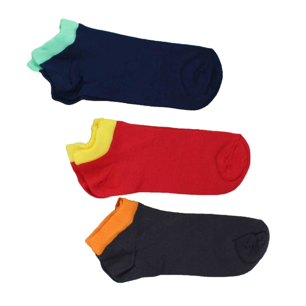 Men's 100% Bamboo Trainer Socks - Contrast Top