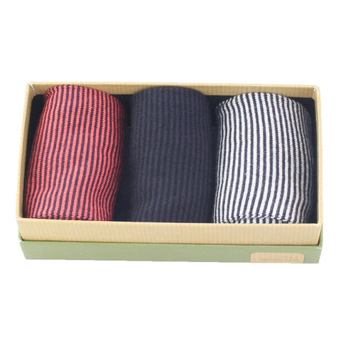 WOMEN'S BAMBOO SOCKS GIFT BOX - Fine Stripe