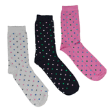 WOMEN'S BAMBOO SOCKS GIFT BOX - PINK POLKA DOT