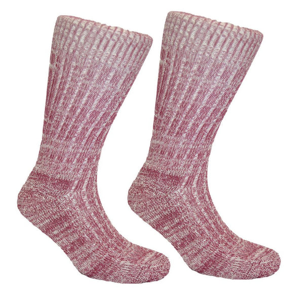Women's Cushion Soled Sock Burgundy Red