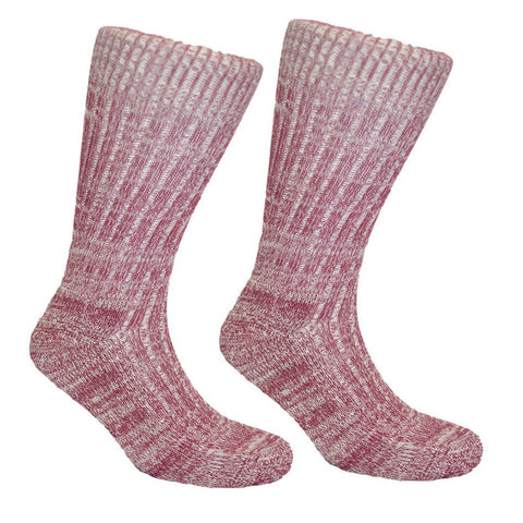 Women's Cushion Soled Sock Burgundy Red