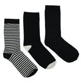 Black and white stripped socks